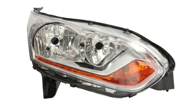 Far Ford Transit/Tourneo Connect, 03.2013-09.2015, fata, Dreapta, cu daytime running light; H15+H7+PW24W+W5W; electric; silver, semnalizare portocalie; cu motor, DEPO