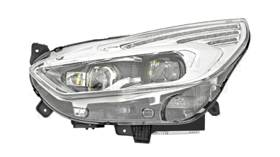 Far Ford Galaxy, 10.2015-, partea Stanga, cu sistem iluminat in curba; LED; electric; argintiu; cu unitate control lumina viraje; cu unitate control LED, VALEO