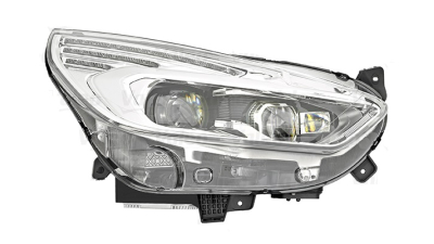 Far Ford Galaxy, 10.2015-, partea Dreapta, cu sistem iluminat in curba; LED; electric; argintiu; cu unitate control lumina viraje; cu unitate control LED, VALEO