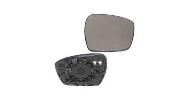 Geam oglinda exterioara cu suport fixare Ford Edge, 06.2014-; S-Max, 10.2015-, partea Dreapta, incalzit; sticla asferica; geam cromat, Aftermarket