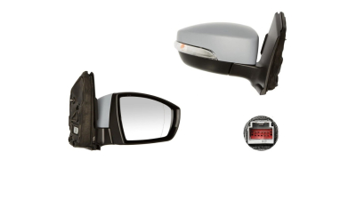 Oglinda usa exterioara Ford Kuga, 01.2013-01.2020, partea Dreapta, reglare electrica; grunduit; incalzit; sticla asferica; geam cromat; cu Lucas, SRL