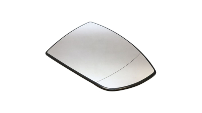 Geam oglinda exterioara cu suport fixare Ford Ecosport, 12.2013-10.2017, Ecosport, 10.2017-; Escape, 11.2012-02.2016; Escape, 02.2016-; Kuga, 01.2013-01.2020, partea Dreapta, incalzit; sticla asferica; geam cromat, Aftermarket