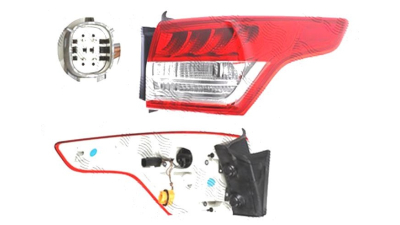 Stop spate lampa Ford Kuga, 01.2013-, spate, Dreapta, partea exterioara; LED+PY21W; cu suport becuri, VALEO