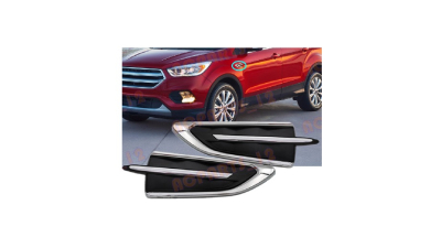 Bandou aripa Ford Kuga, 02.2016-, Escape, 02.2016-, Fata, partea Stanga, cromat/negru, Aftermarket