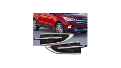 Bandou aripa Ford Kuga, 02.2016-, Escape, 02.2016-, Fata, partea Dreapta, cromat/negru, Aftermarket