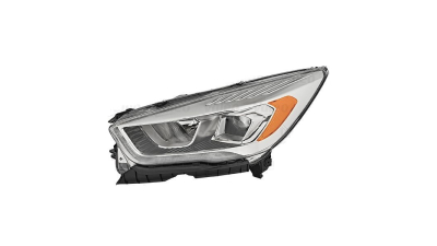 Far FORD KUGA, 02.2016-01.20, DEPO, fata, partea stanga, cu 'lumina de zi' tip LED;tip bec H1+H7+LED; electric; transparent cu finitie galbena; fara unitate control LED; cu motor;