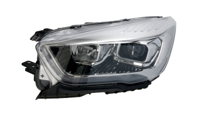 Far Ford Kuga, 02.2016-, fata, Stanga, bi-xenon; cu lumini de curbe; cu LED daytime running light; D3S+H1+LED; electric; negru, transparent cu alb insert, silver; cu motor, VALEO