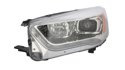 Far Ford Kuga, 02.2016-, partea Stanga, fara bec descarcare; fara ballast; fara unitate control LED; negru, transparent cu finitie galbena, argintiu, tip bec D3S+H1+LED, bi-xenon; cu lumina timp de zi tip LED, VALEO