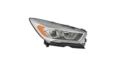 Far FORD KUGA, 02.2016-01.20, DEPO, fata, partea dreapta, cu 'lumina de zi' tip LED;tip bec H1+H7+LED; electric; transparent cu finitie galbena; fara unitate control LED; cu motor;