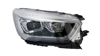 Far Ford Kuga, 02.2016-, fata, Dreapta, bi-xenon; cu lumini de curbe; cu LED daytime running light; D3S+H1+LED; electric; negru, transparent cu alb insert, silver; cu motor, VALEO