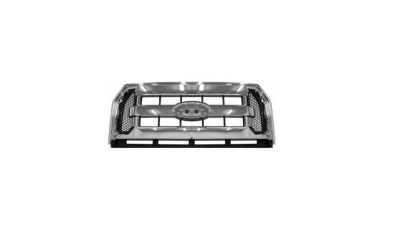 Grila masca fata FORD F-SERIES, 11.2014- XL, XLT,cu rama crom; negru