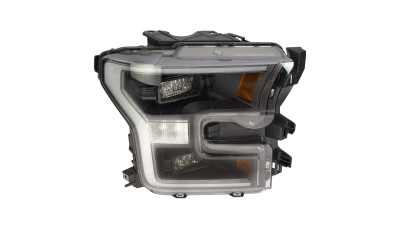 Far FORD F-SERIES, 2018- model F150, partea Dreapta, TYC, Tip=USA; LED; manual; negru; fara modul LED; LED