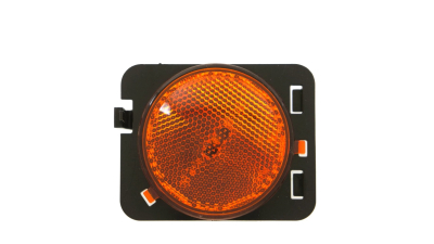 Lampa semnalizare fata JEEP WRANGLER (JK), 07.2006-, partea Dreapta, TYC, tip bec W5W; galben; cu dulie bec; in aripa