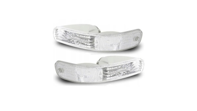 Lampa semnalizare fata Jeep Liberty (Kj), 09.2001-2004, Liberty, partea Stanga+Dreapta, Fata, cu lumina de pozitie; Tip=USA; PY27/7W+W5W; alb; fara soclu bec; tuning; Omologare: SAE, Taiwan