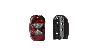 Stop spate lampa Jeep Liberty (Kj), 2005-01.2008 omologare SAE, tip USA, partea Stanga, fara suport becuri, indicator alb, doar cu 3 gauri pt mufe