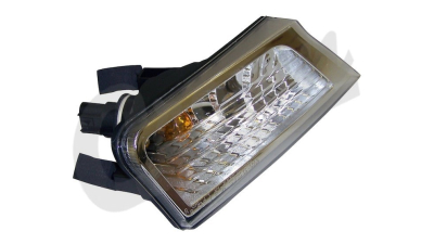 Lampa semnalizare fata cu lumina parcare Jeep Liberty (Kk), 09.2007-12.2013, Omologare SAE, fara suport bec., 57010124AA, Dreapta