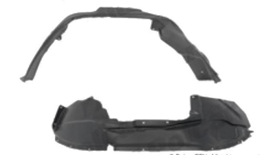 Carenaj roata Jeep Compass (Pk), 01.2007-02.2011, partea Stanga, Fata, 5303871AD, 3415FL1T polietilena