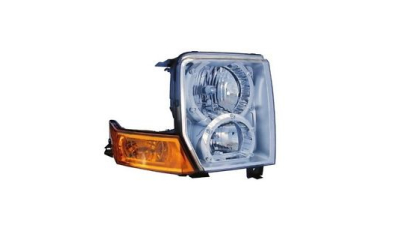 Far Jeep Commander (Wh), 09.2005-09.2010, Manual, tip bec HB3+HB4, omologare SAE , versiunea USA, cu lumina de parcare, 55396536AE; 55396536AF; 55396536AG; 55396536AI, Dreapta