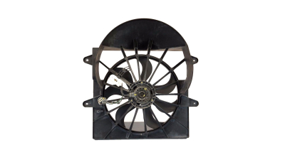 GMV radiator electroventilator Jeep Commander, 2005-12.2008, Grand Cherokee, 2005-12.2008, Motorizare 3, 7 V6 157kw; 4, 7 V8 170kw Benzina, tip climatizare cu AC, cutie Manuala, dimensiune 270W/475mm, cu 2 pini, plastic, Aftermarket