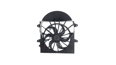GMV radiator electroventilator Jeep Grand Cherokee, 01.2009-12.2010, Motorizare 3, 7 V6 157kw; 4, 7 V8 170kw Benzina, tip climatizare cu AC, cutie M/A dimensiune 470mm, cu 3 pini, plastic, cu rezistormm, Aftermarket