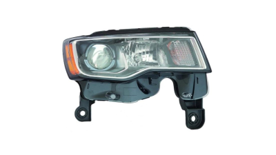 Far JEEP GRAND CHEROKEE (WK2), 2017-, partea Dreapta, TYC, Tip=USA; tip bec H11+H9+W5W+WY28/8W; manual; element reflectorizant argintiu; halogen