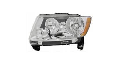 Far JEEP COMPASS (PK), 03.2011-2013; PATRIOT (PK), 2011-2013, partea stanga, TYC, Tip=USA; H11+HB3; manual; argintiu; Omologare: SAE; halogen