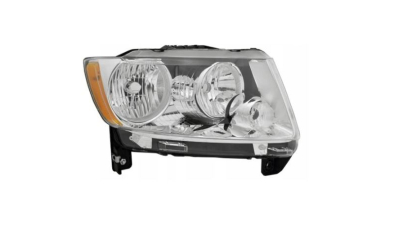 Far JEEP COMPASS (PK), 03.2011-2013; PATRIOT (PK), 2011-2013, partea dreapta, TYC, Tip=USA; H11+HB3; manual; argintiu; Omologare: SAE; halogen