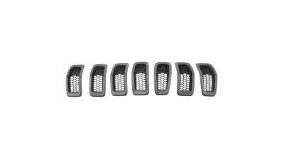 Grila radiator Jeep Cherokee, 09.2013-, Negru/Argintiu, 5RB21XS9AB