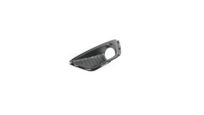 Grila bara Jeep Compass, 06.2017-, Fata, partea Stanga, cu rama neagra; negru; cu gaura pentru lampa de ceata, Aftermarket