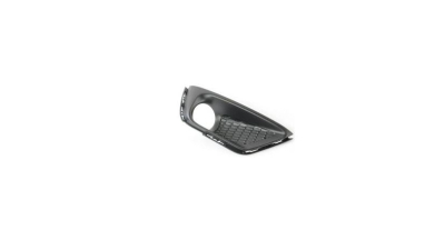 Grila bara Jeep Compass, 06.2017-, Fata, partea Dreapta, cu rama neagra; negru; cu gaura pentru lampa de ceata, Aftermarket