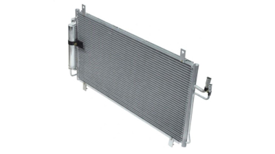 Condensator climatizare Infiniti G35, 03.2002-10.2008, motor 3.5 V6, 210 kw benzina, cutie automata/manuala, full aluminiu brazat, 730(690)x390(365)x16 mm, cu uscator filtrat