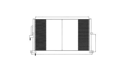 Condensator climatizare Jaguar X-TYPE, 03.2002-03.2009, motor 2.1 V6, 115 kw benzina, full aluminiu brazat, 670(620)x360x22 mm, fara filtru uscator