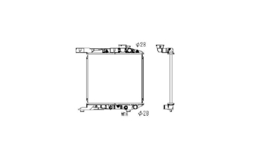 Radiator racire Honda Civic, 1984-1987, Rover 200 (Xh), 11.1984-02.1985, Motorizare 1, 2 40kw; 1, 3 54/55kw Benzina, cutie Manuala, dimensiune 387x352x15mm, Cu lipire fagure prin brazare, Aftermarket