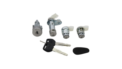 Set yale inchidere Honda Civic Hatchback (Ec/Ed/Ee), 09.1987-11.1991 model cu 3 Usi, cu chei, cu 2 butuci blocare usa, cu blocare portbagaj si apasati butonul de eliberare cu blocare aprindere,