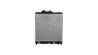 Radiator racire Rover 400 (Rt) Model 416 09.1995-03.2001, 1,4 66kw; 11,5 66kw; 1,6 82/83/85kw Benzina, Automat, Cu/fara AC, tip Denso, diametru intrare/iesire 28/28mm, 348x350x16, Cu lipire fagure prin brazare Aftermarket