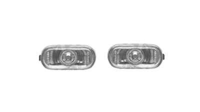 Set lampa semnalizare aripa HONDA CIVIC CRX (EH6/EG2), 1992-12.1998 DEL SOL; CIVIC Hatchback/COUPE (EG/EJ), 1991-1995; CIVIC Sedan (EG/EH9), 1991-1995; INTEGRA III (DC), 1994-2000, stanga+dreapta, transparent, argintiu; fara soclu bec ; tuning;