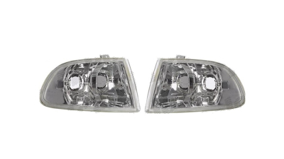 Set lampa semnalizare fata HONDA CIVIC Hatchback/COUPE (EG/EJ), 10.1991-12.1995, Taiwan, partea stanga+dreapta, transparent, argintiu; tuning;