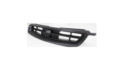 Grila radiator Honda Civic 3-Usi Hatchback (Jp), 10.1995-07.2001, negru, 71121S00A01ZL, 381005-4, grila cu rama