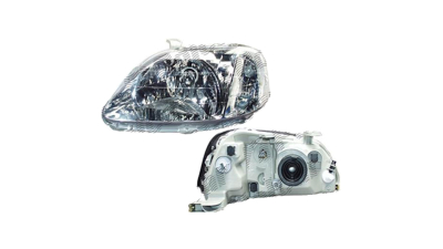 Far Honda Civic 3-Usi Hatchback/Sedan (JP) 01.1999-07.2001 DEPO partea Stanga cu bec H4,, far tip Valeo