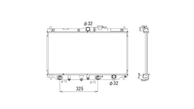 Radiator racire Rover 623, 03.1993-12.1998 2,3 116kw
 Benzina, Automat, Cu/fara AC, tip Denso, diametru intrare/iesire 32/32mm, 658x350x26, Cu lipire fagure prin brazare Aftermarket