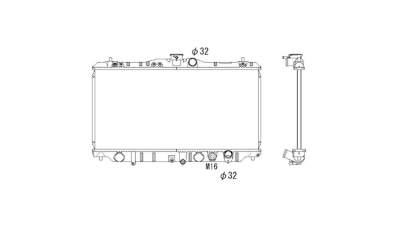 Radiator racire Honda Prelude, 09.1987-08.1990, Motorizare 2.0 78/80/87kw Benzina, cutie Manuala, tip Denso, diametru intrare/iesire 32/32mm, dimensiune 668x324x26mm, Cu lipire fagure prin brazare, Aftermarket