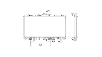 Radiator racire Honda Prelude, 09.1987-08.1990, Motorizare 2.0 78/80/84kw Benzina, dimensiune 664x325x26mm, Cu lipire fagure prin brazare, RNBC