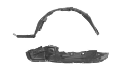 Carenaj roata Honda Prelude (Bb), 01.1992-08.1996, partea Stanga, Fata, 74151SS0000, 3824FL1T