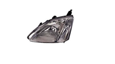 Far Honda Civic (Ep/Eu/Ev) 3/5-D Hb (Eu), 02.2001-12.2003, fata, Stanga, H4; electric; rama reflector argintie; cu motor, DEPO