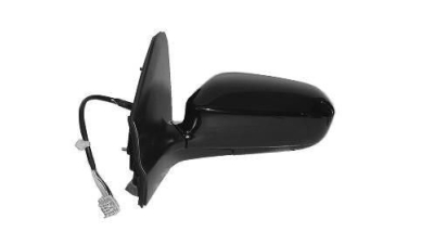 Oglinda exterioara Honda Civic 5-usi Hatchback (Eu) 02.2001-12.2003 partea stanga View Max crom convex grunduita partial reglare electrica cu incalzire 3825514M carcasa neagra