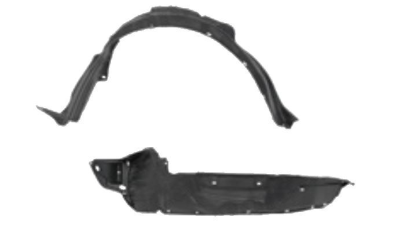 Carenaj roata Honda Civic (Ep/Eu/Ev) Hatchback (Eu), 02.2001-12.2003, partea Dreapta, Fata, 74101S6DE000, 3825FP1T polietilena