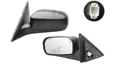 Oglinda exterioara Honda Civic 4-Usi (Es) Sedan (Jp) 02.2001-12.2003 partea dreapta View Max crom convex grunduita partial reglare electrica cu incalzire