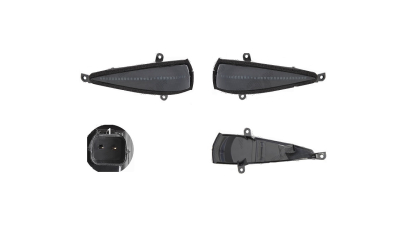 Lampa semnalizare oglinda HONDA CIVIC (FN/FK) (Hatchback), 10.2005-09.2011, EU, fata, partea stanga+dreapta, indicator dinamic; LED; fumuriu; tuning;