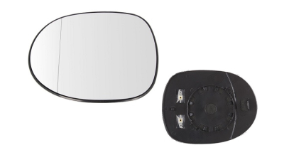 Geam oglinda exterioara cu suport fixare Honda Civic (Fn/Fk) (Hb), 10.2005-09.2011, Stanga, TYPE-R, incalzita; geam asferic, View Max