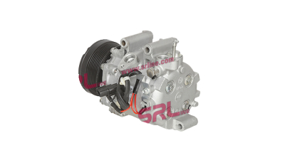 Compresor aer conditionat Honda Civic (FA/FG) USA, 2006-2011, Civic, 2005-2012, FRV, 2005-2009 motorizare 1.8 103kw, benzina, rola curea 100 mm, 7 caneluri, tip Sanden: TRSE07